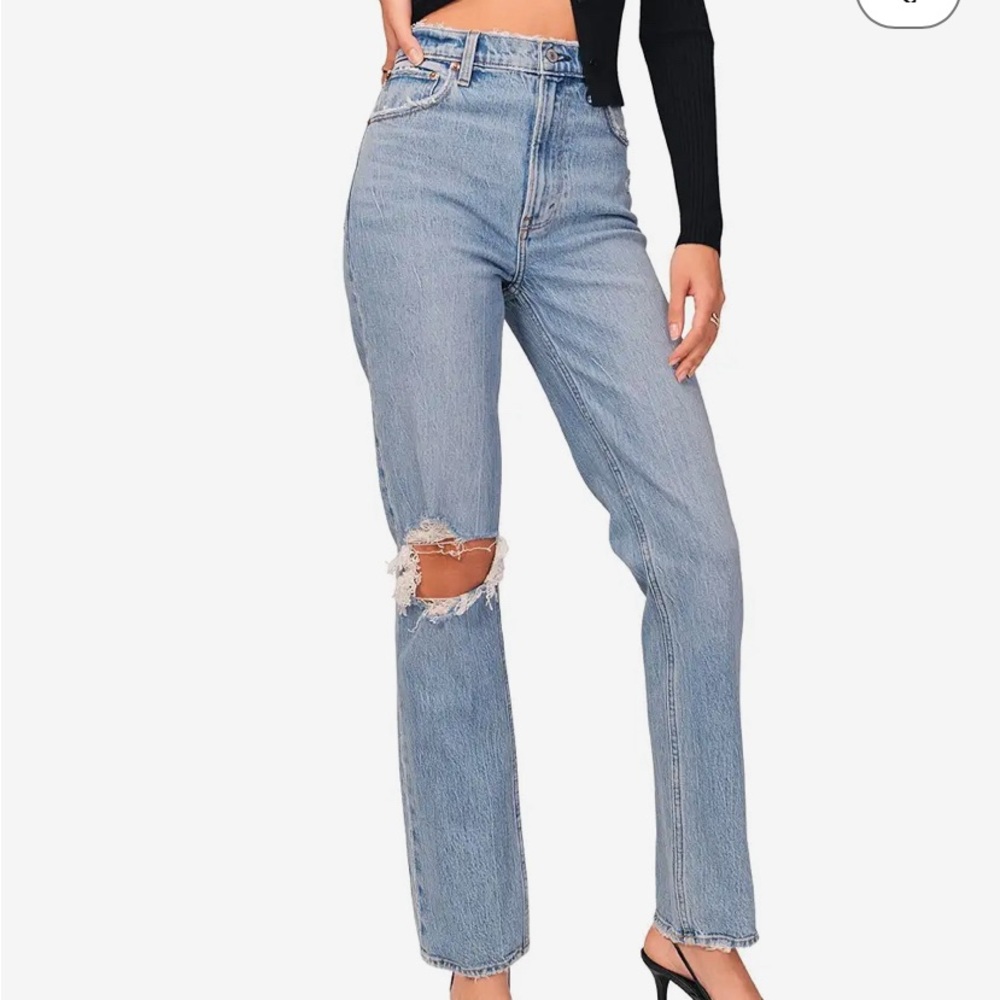 Abercrombie&Fitch Ultra High Rise 90s Straight Jeans Curve Love